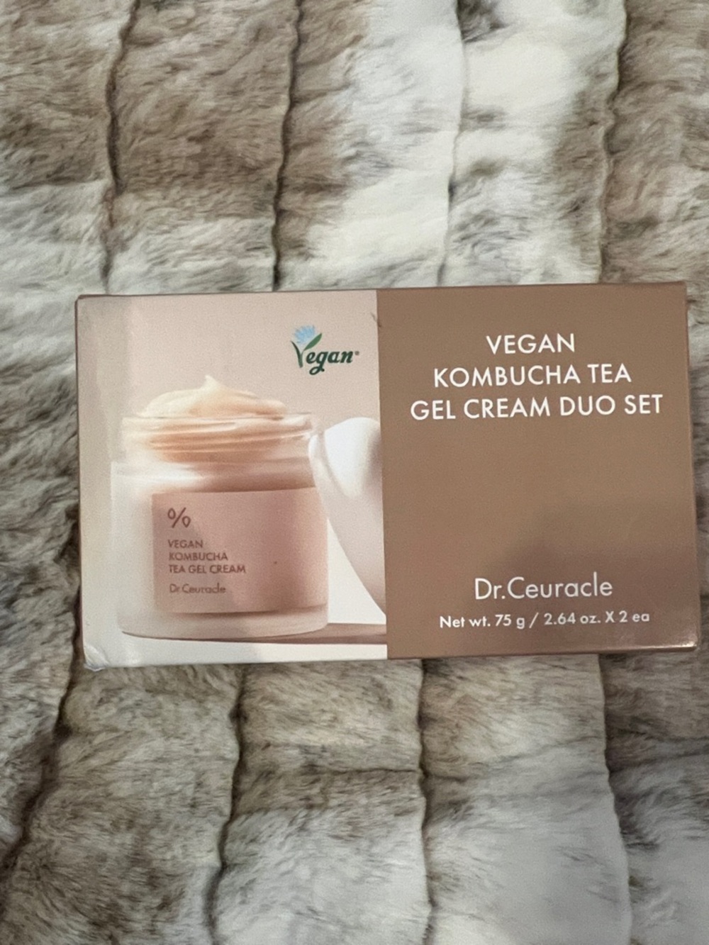 Dr.Ceuracle Vegan Kombucha Tea Gel Cream Duo Set - Beige/Tan Packaging
